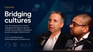Transforming immigration services Dept Justice case study